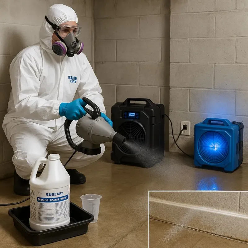 Sanitization and Odor Removal process in Dunn Loring, VA